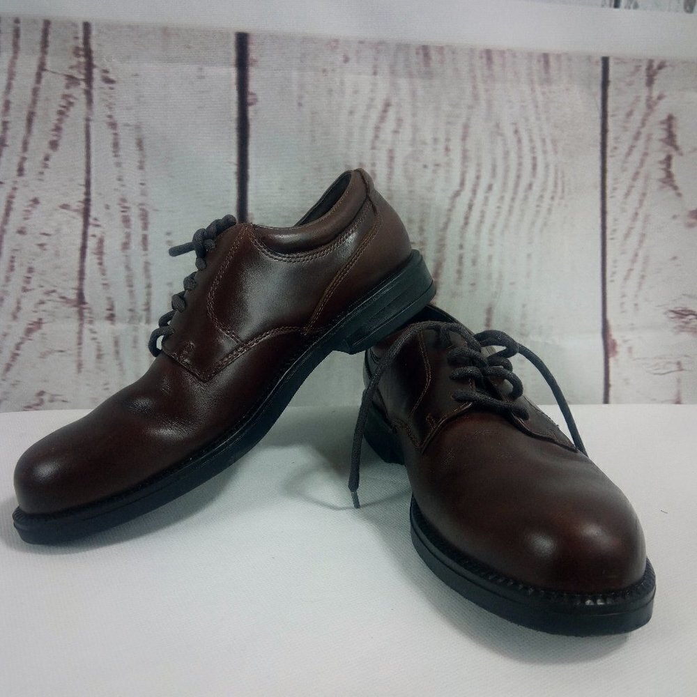 Nunn Bush Brown Leather Oxford Lace Up Dress Shoes